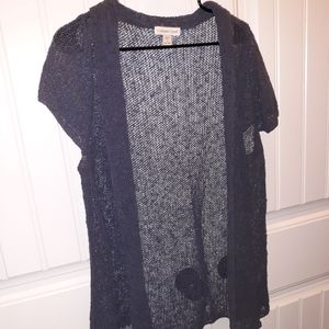 Coldwater Creek knit/crochet cardigan